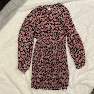 Zara Smocked Floral‎ Dress